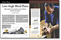 low-angle block plane issue spread