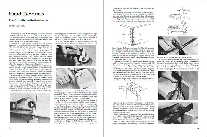 Hand Dovetails