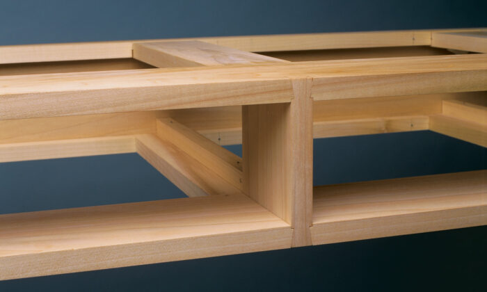 dovetailed partition engineering table drawer