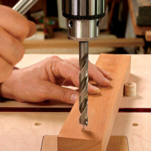 use a pin to keep workpiece from spinning