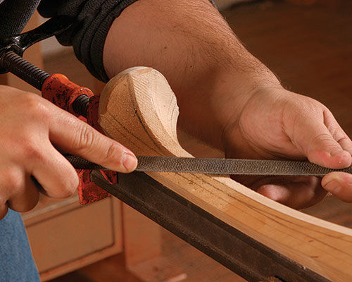 carving a table leg