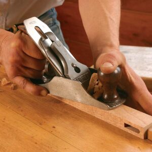 block plane passes to clean up small parts