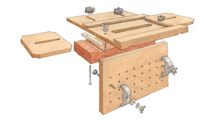 mortise and tenon joint using a homemade mortising jig with Michael Fortune