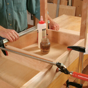 bow-front table assembly