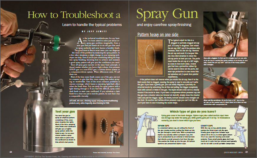How to Troubleshoot a Spray Gun spread