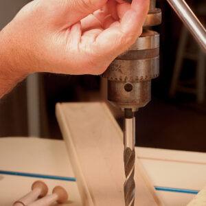 put a stop on the drill press column
