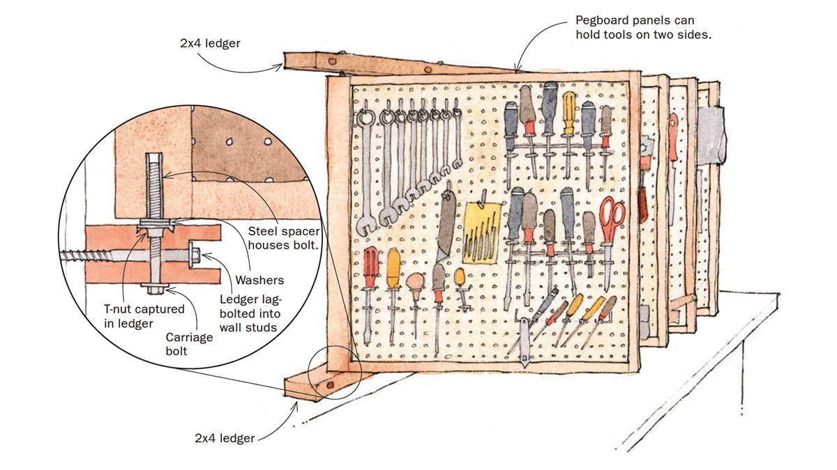 Space-Saving Hardware Bin Storage Woodworking Plan