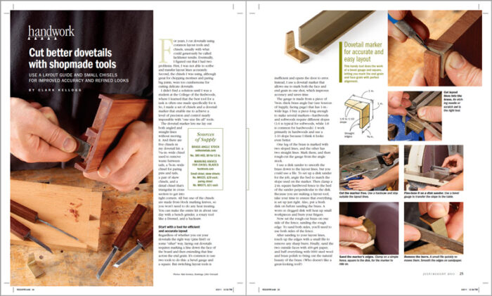 Shopmade Hand Tools for Better Dovetails