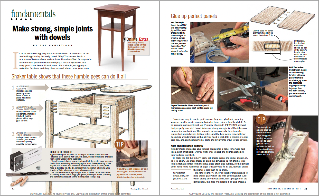 Make strong, simple joints with dowels Pdf Sprd Img