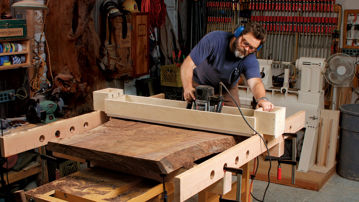 How to make a DIY Router sled / Flattening Jig / Router Jig 