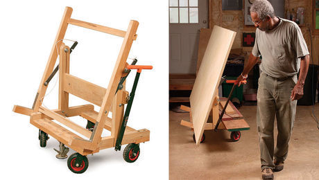Pivoting Plywood Cart