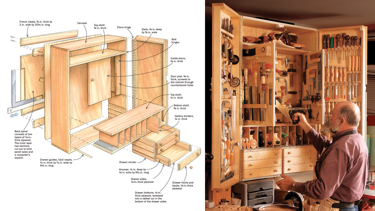 Storage Bin Cabinet Woodworking Plan - WoodworkersWorkshop