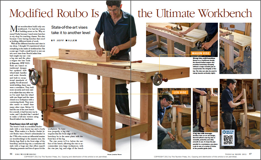 Modified Roubo is the Ultimate Workbench spread
