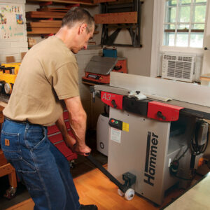 jointer/planer makes the most of a small shop space
