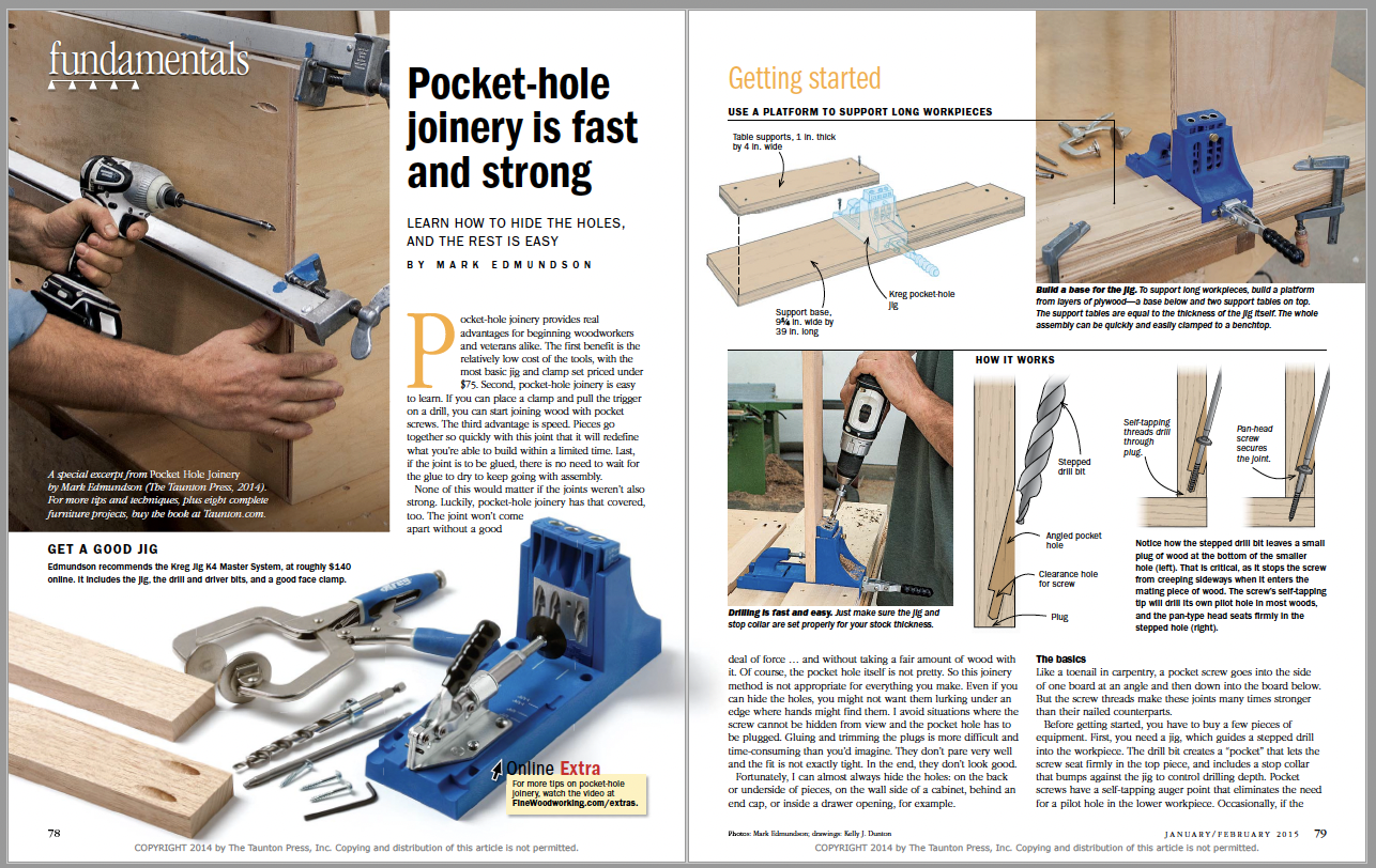 Beginner's guide to pocket hole joinery
