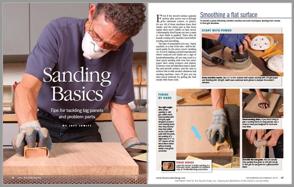 Sanding Basics Spread Image