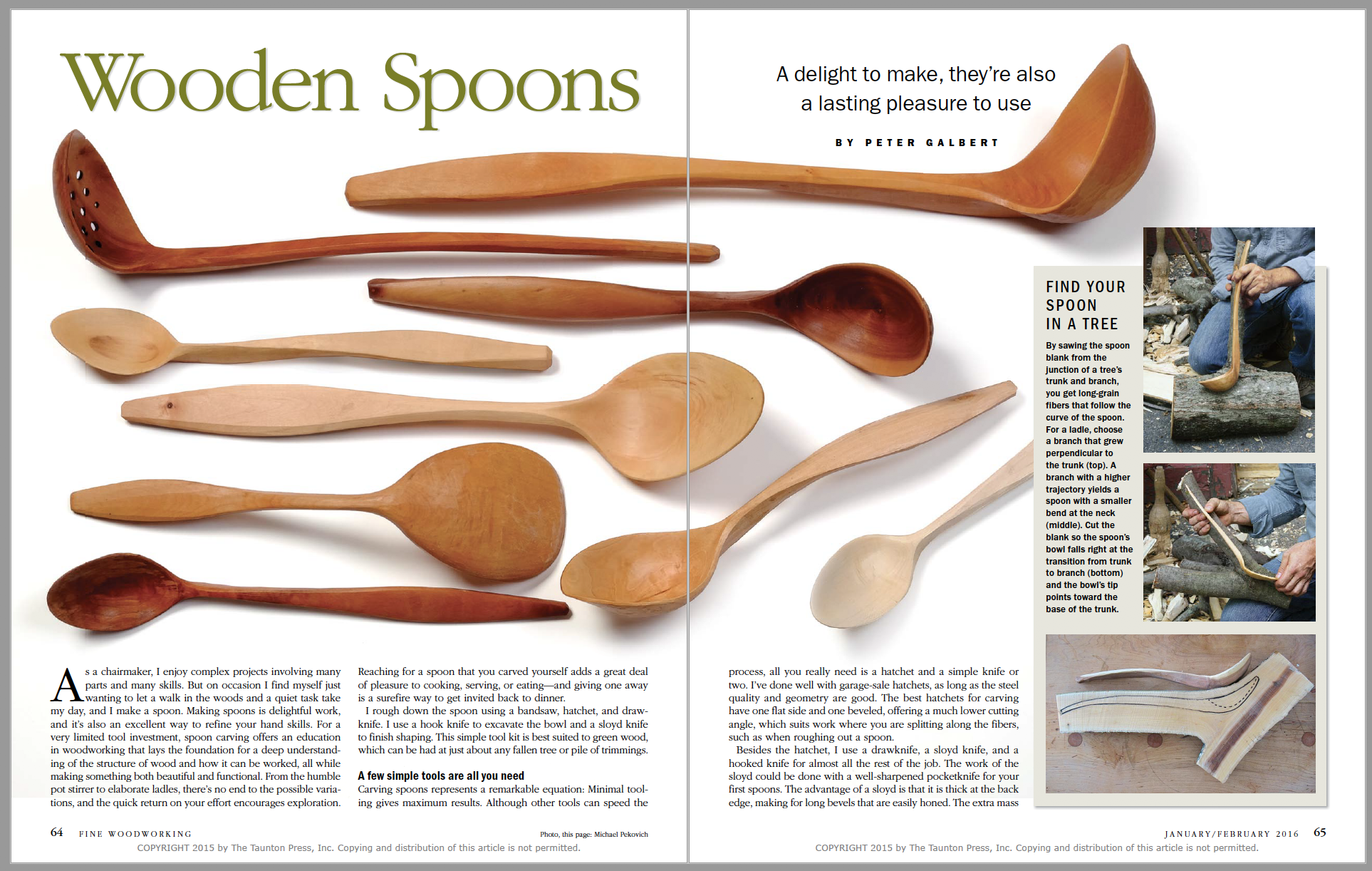 How to make a wooden spoon Spread Image