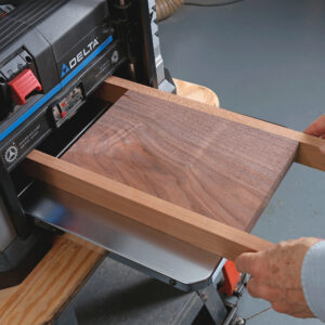 add runners for short stock when making cuts with planer