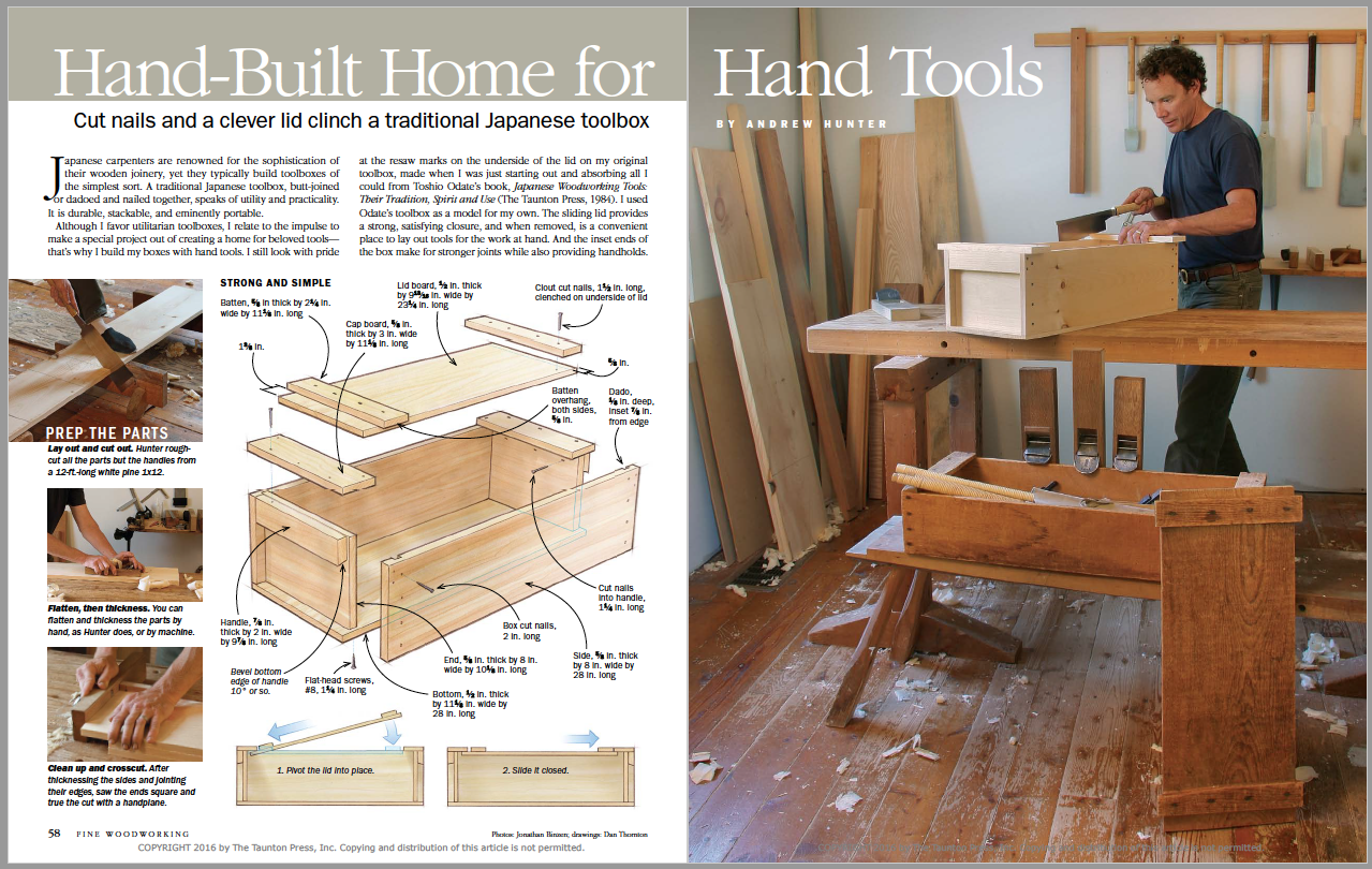 Hand-Built Home for Hand Tools