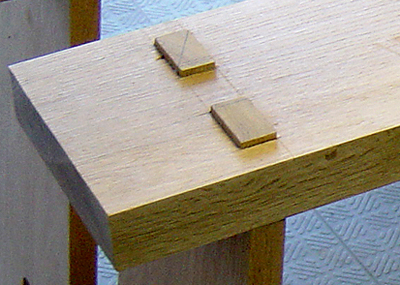 Dry assemble the mortise-and-tenon joinery