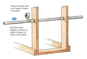 Sturdy, Simple Lumber Rack