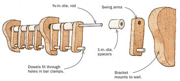 clamp rack