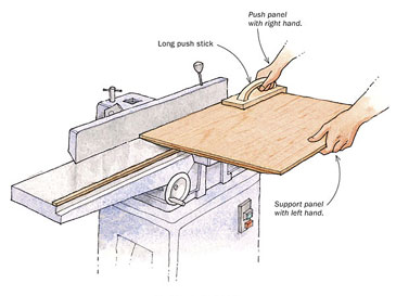 wide bevels on jointer