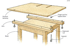adjustable outfeed table