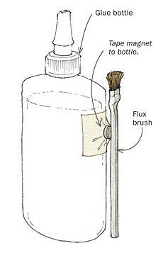 glue brush holder