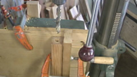 Easy angled holes on a drill press
