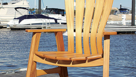 outdoor wood chair