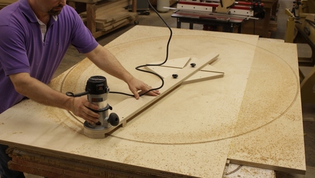 Ellipse shop router jig