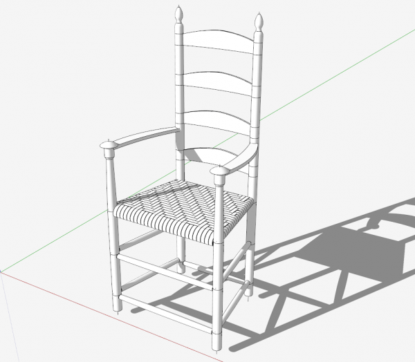 Model of chair