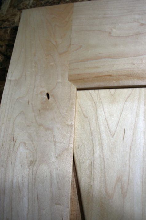 A close up of the joinery