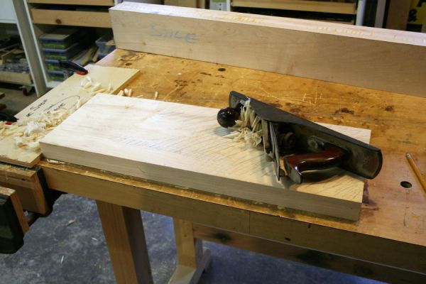 jointing a wide board by hand