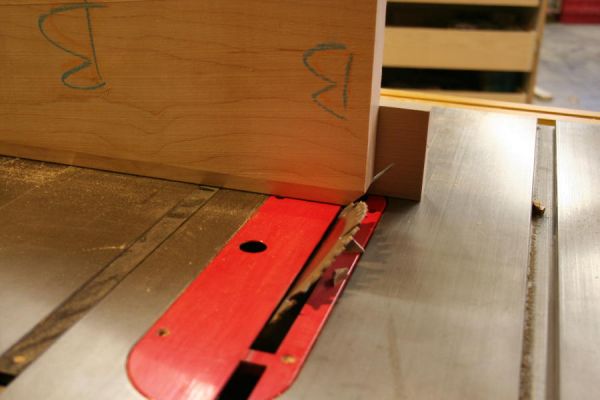 putting miters on the interior corners of a frame and panel door