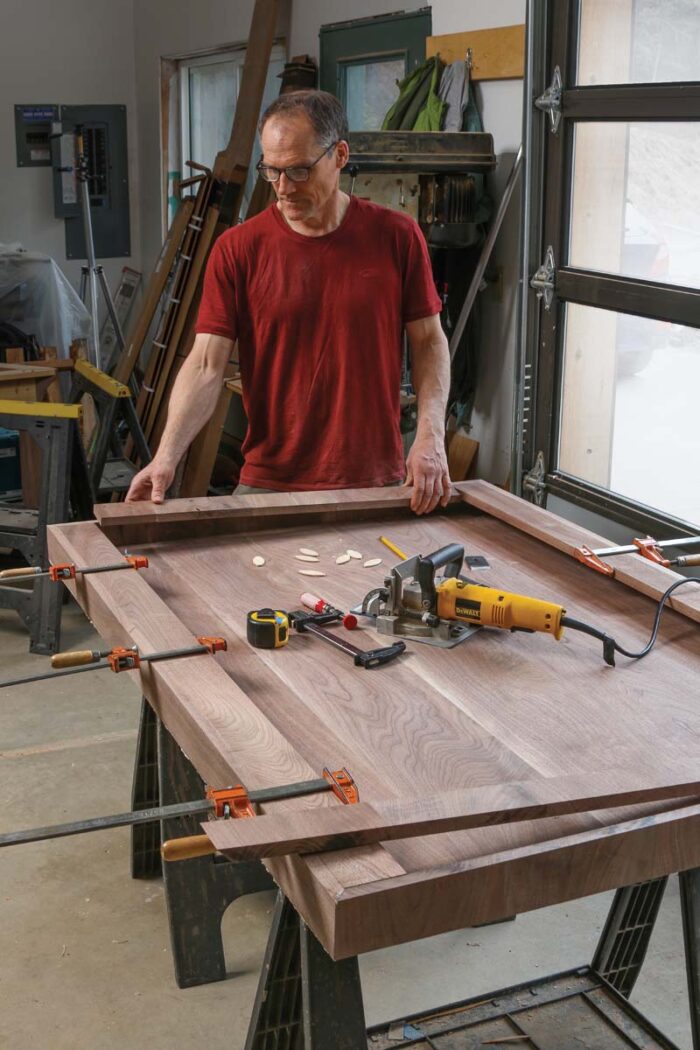 Making a thick table top from thin stock