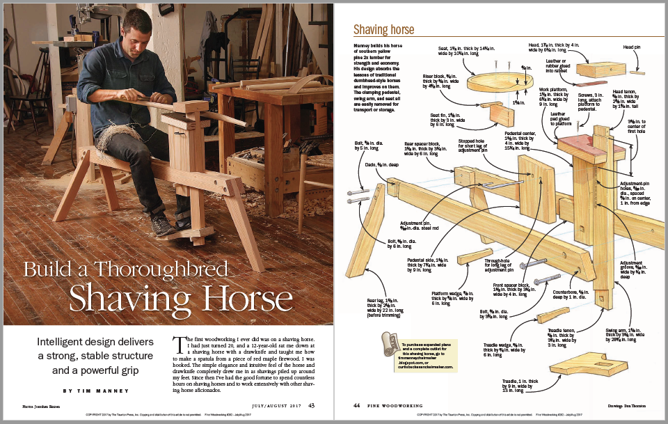 Build a Thoroughbred Shaving Horse