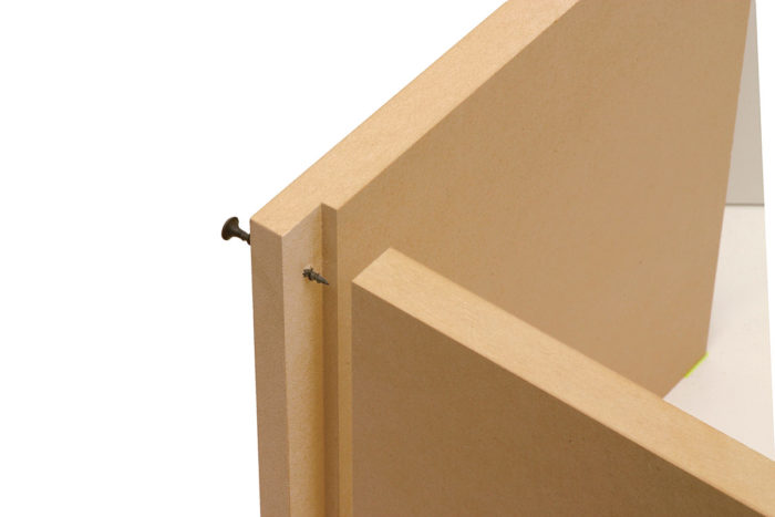 MDF joinery using rabbets