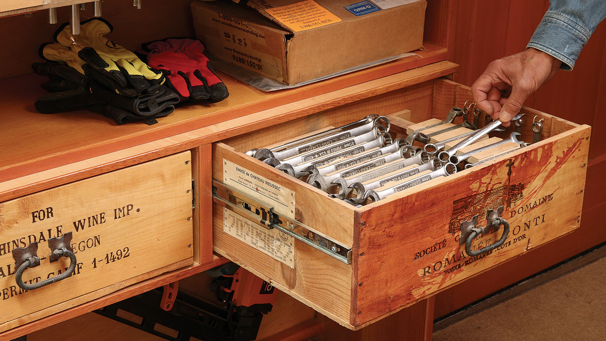 Open Workshop Storage For Hand Tool and Power Tools