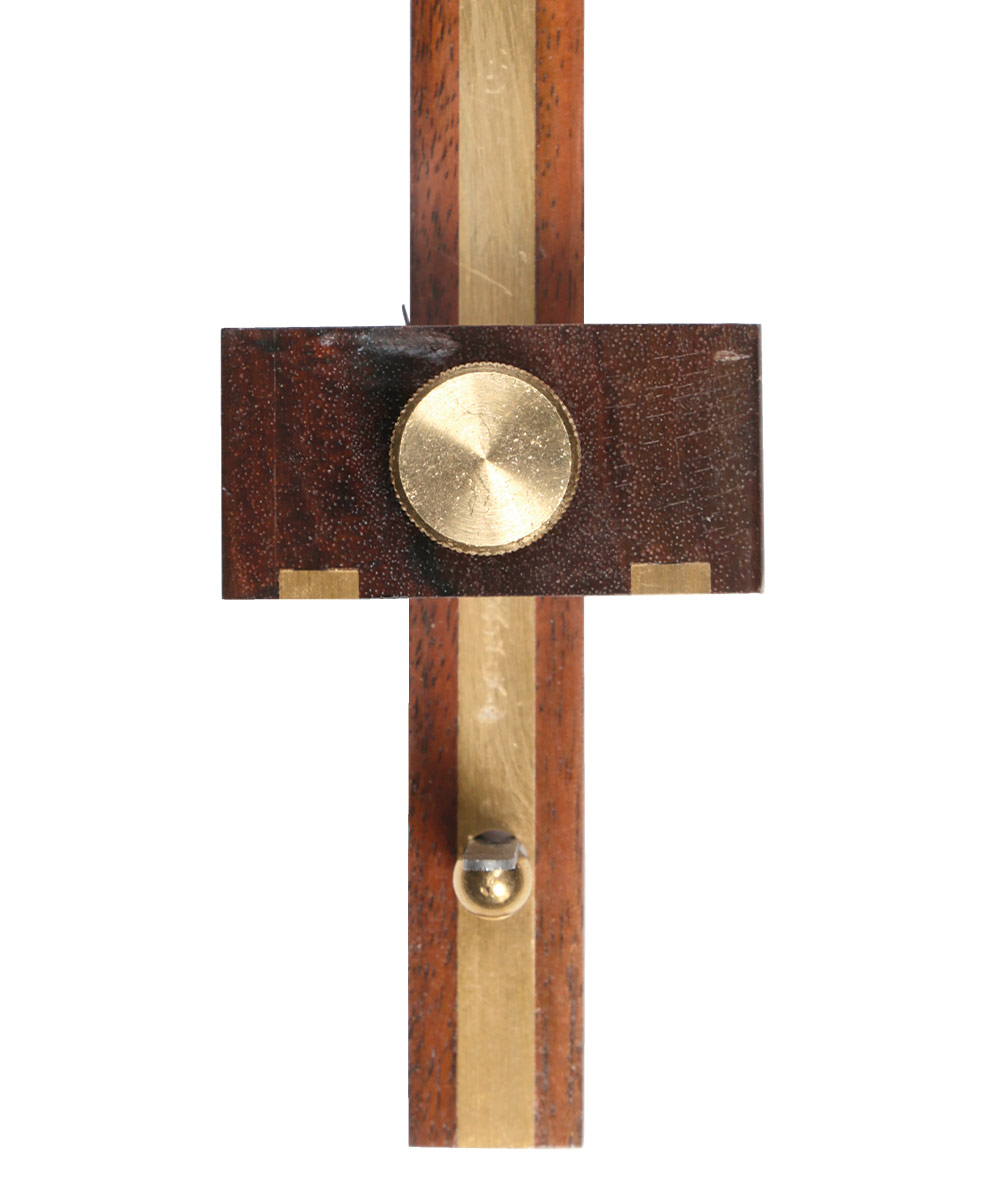 Crown Rosewood and Brass Cutting Gauge