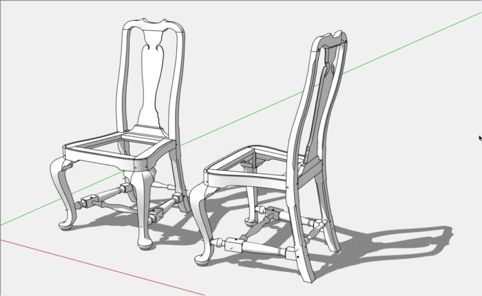 Mock up of chairs