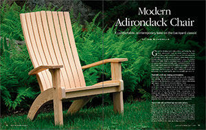 Modern Adirondack Chair issue spread