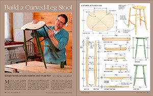 build a curved leg stool issue spread