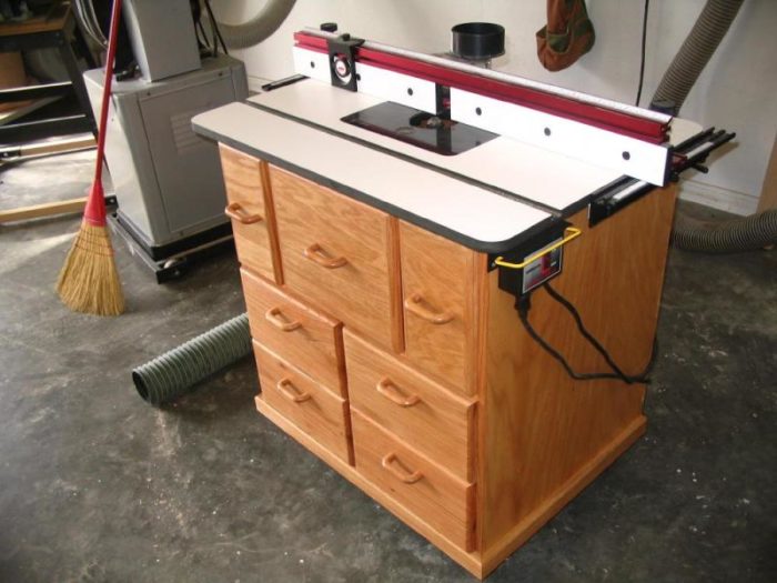 Mdf on sale router table