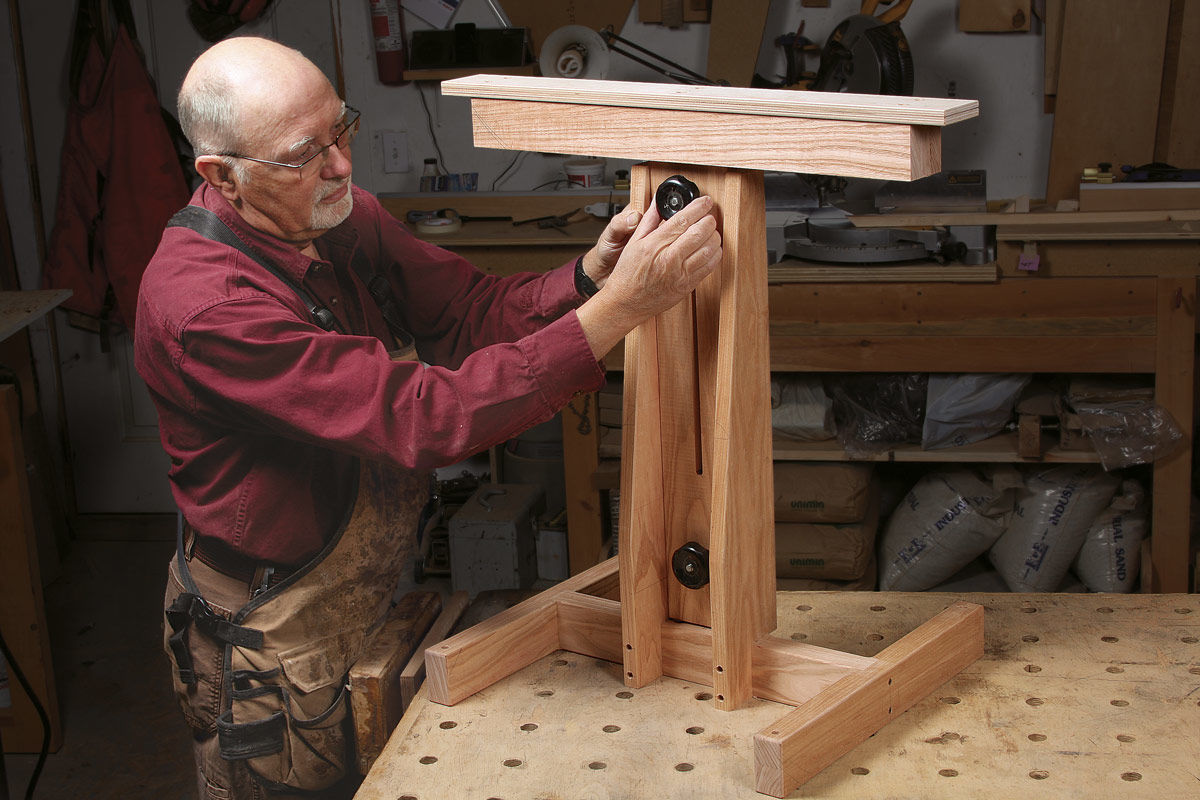 Shopmade Outfeed Stand - FineWoodworking