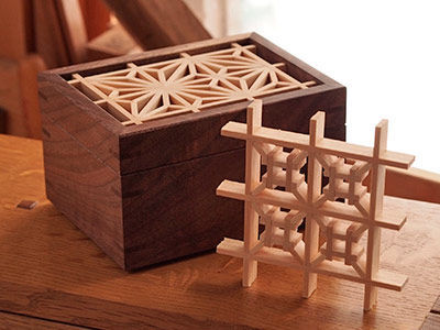 Mitered Box with a Kumiko Top