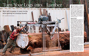 turn your logs into lumber spread