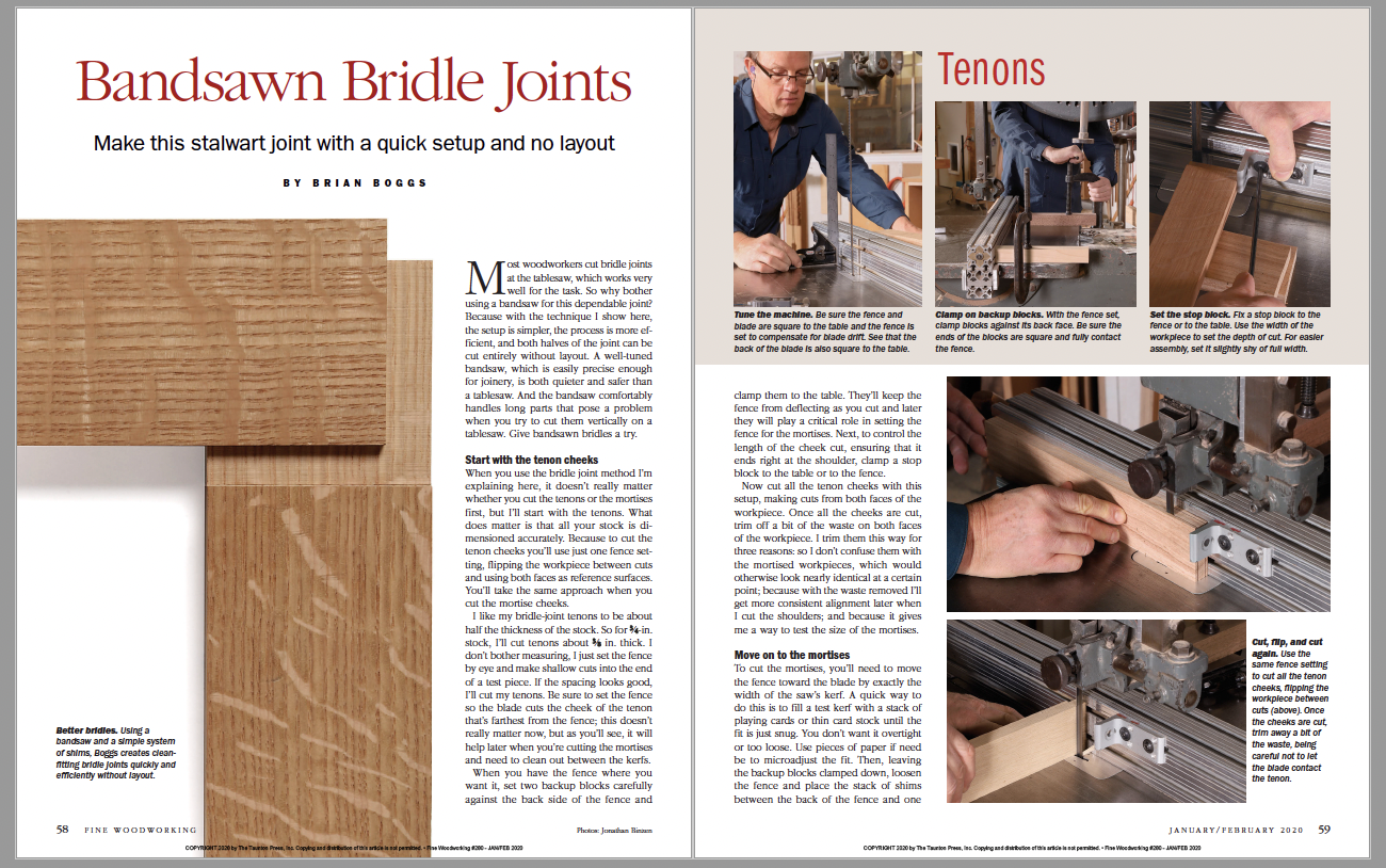 bandsaw bridal joints