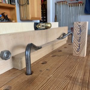 use a plane to align the board in the vise